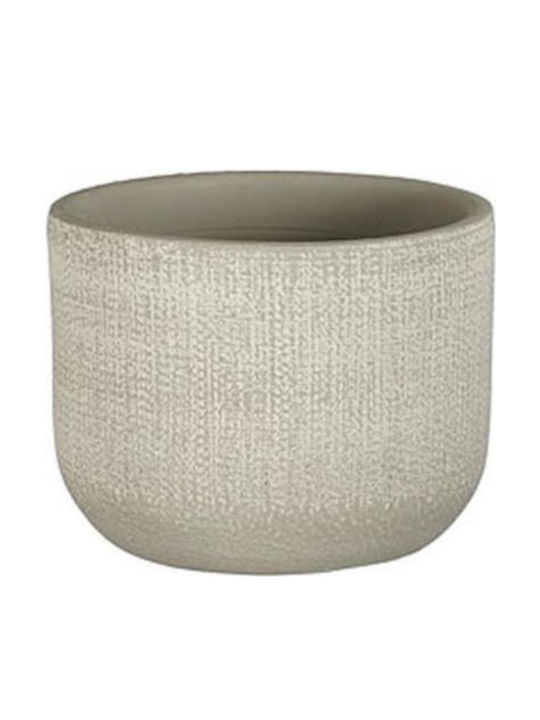 Mica Planter Ceramic Gray 13x13x12cm.