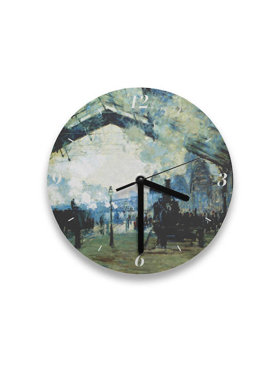 Oscar Claude Monet Wall Clock – The Saint Lazare Train Station in Paris 25cm
