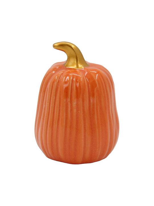 Decorative Ceramic Pumpkin Φ7.5x10.5 cm Orange Keskor 67261-1