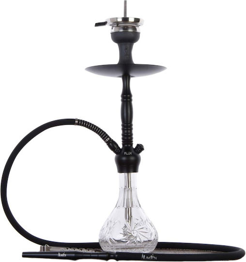 Aladin Ναργιλές Alux 5 Μονός Black 47cm