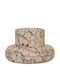 Urban Nature Culture Amsterdam Candle Holder Ceramic in Beige Color 15x15x10cm 1pcs