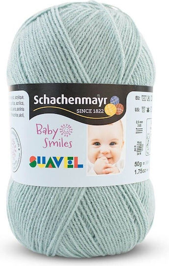 Suavel Baby Smiles Fir Subțire Moale Pufos Pentru Croșetat Tricotat 100% Acrilic Lungime 366m Verde Pal