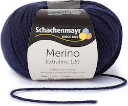 Schachenmayr Merino Extrafine 120 Μάλλινο Navy ...