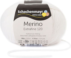 Schachenmayr Merino Extrafine 120 Μάλλινο Λευκό...