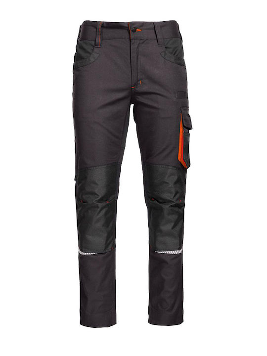 Stenso Pants Ανακλαστικό Παντελόνι Εργασίας Γκρι