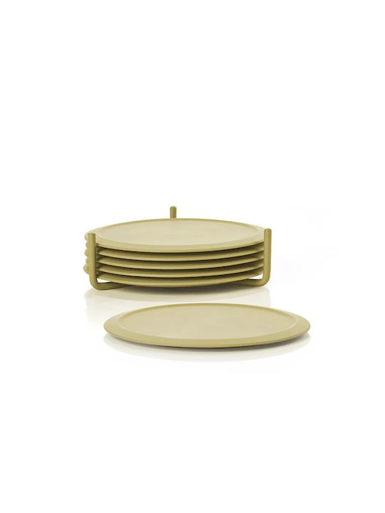 Zone Denmark Suporturi pentru pahare Plastic Verde 10x10cm 6buc Zone Denmark Suporturi pentru pahare Plastic Verde 10x10cm 6buc