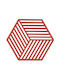 Zone Denmark Untersetzer Kunststoff Rot 16x14cm 1Stück