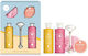 Foxy Bath & Body Care Set Tropical Fruit Skin Care Set for Moisturizing, Body Cleaning & Brightening 5pcs