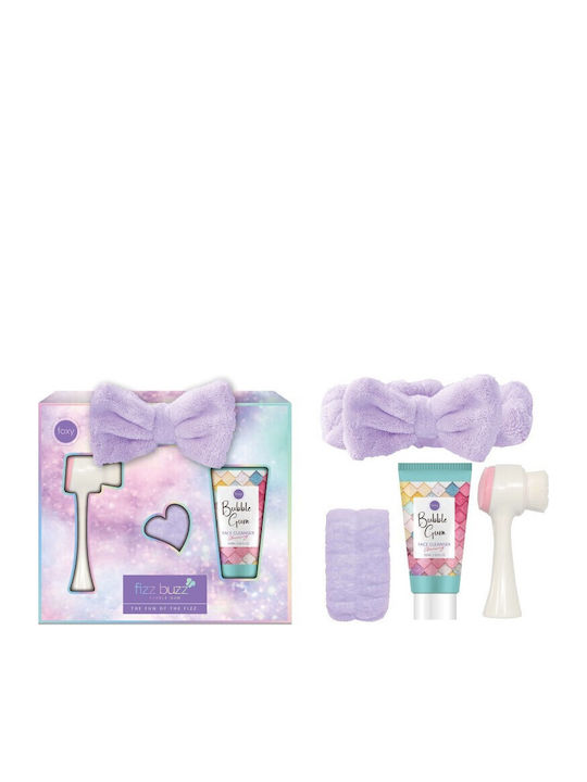 Foxy Face Care Set Bubble Gum Hautpflegeset für Gesichtsreinigung 4Stück