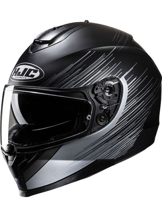 HJC C70N SWAY Black/Silver Full Face Motorcycle...