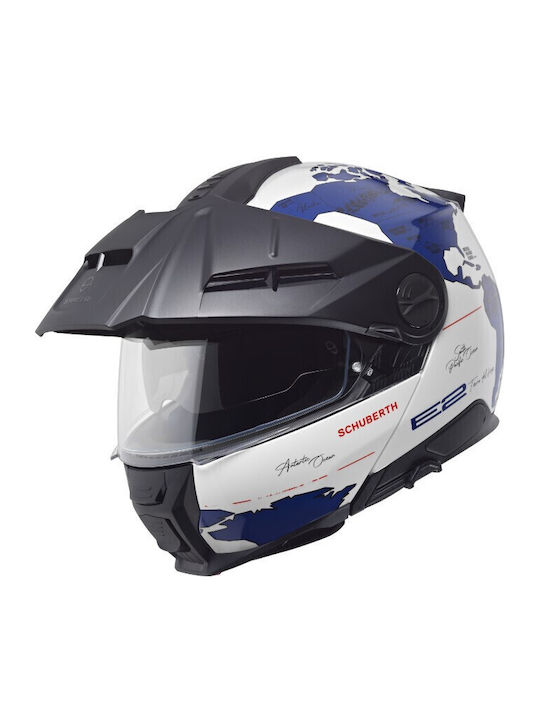 Schuberth E2 Atlas Blue Мотоциклетна каска Modular ECE 22.06