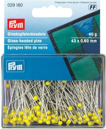 Steel Quilting Stecknadeln Glas Köpfe 0.6 X 43mm