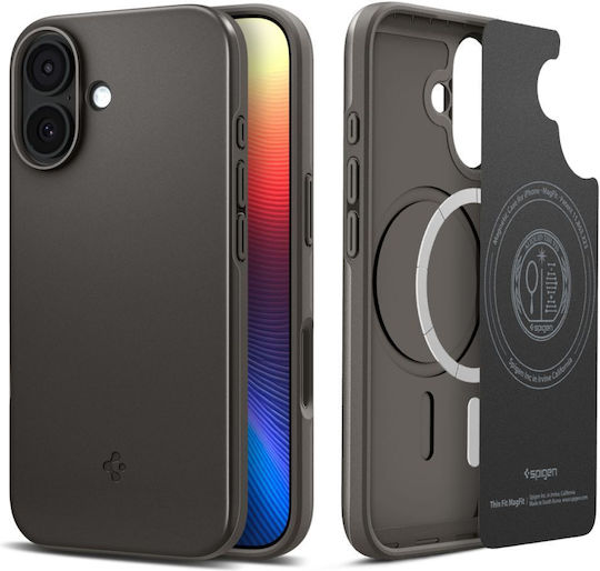 Spigen Thin Fit Magsafe Umschlag Rückseite Kunststoff 1.55mm Gunmetal (iPhone 17)
