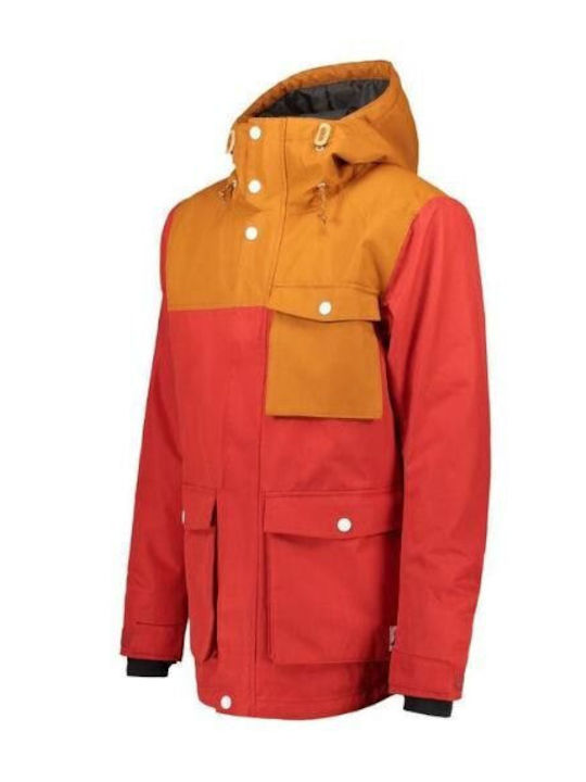 Colour Wear I-000050-27 Ανδρικό Μπουφάν για Σκι & Snowboard Κόκκινο