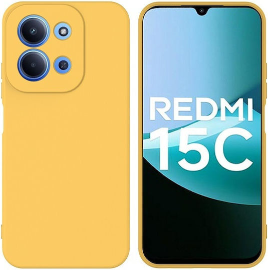 Back Cover Σιλικόνης Κίτρινο (Redmi 15C 4G)