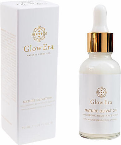 Glow Era Nature Olivation Ενυδατικό & Αντιγηραντικό Serum Προσώπου με Υαλουρονικό Οξύ για Λάμψη & Σύσφιξη 30ml