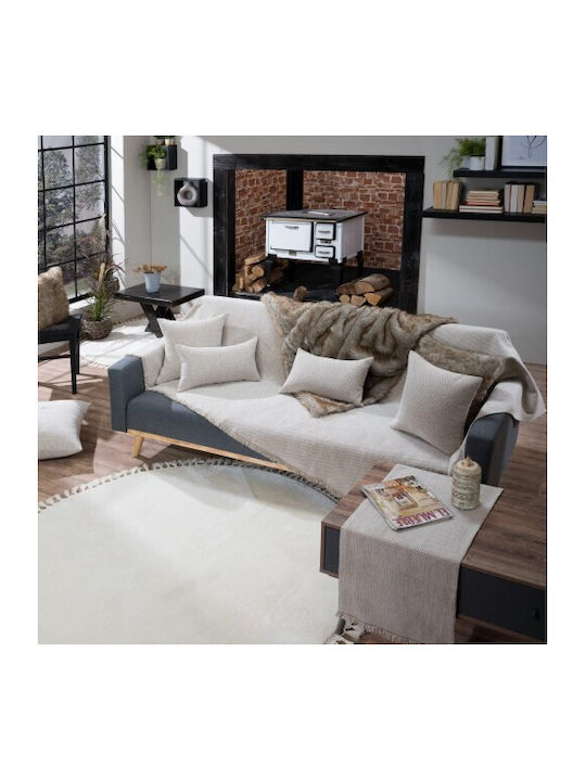 Teoran Utah Four-Seater Sofa Throw Chenille 180x350cm 01