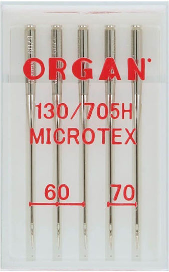 5 Microtex Organ Haushalt Nähmaschinennadeln Nadelfeinheit Zwischen 60-70
