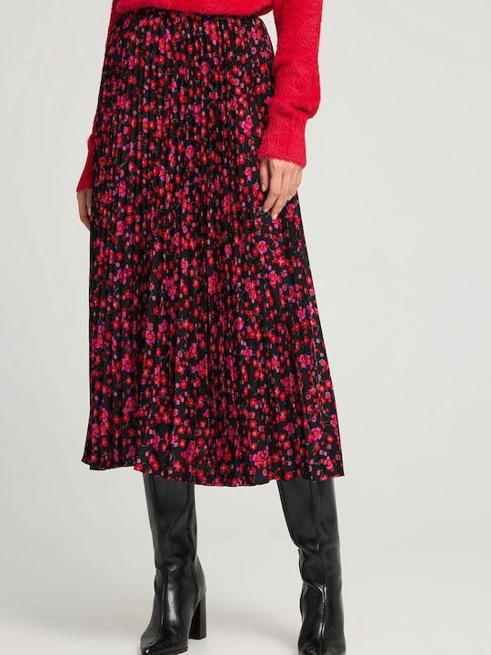 Maxi Φούστα Floral Black