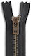 YKK Black Metal Zipper Sewing Supply 23cm