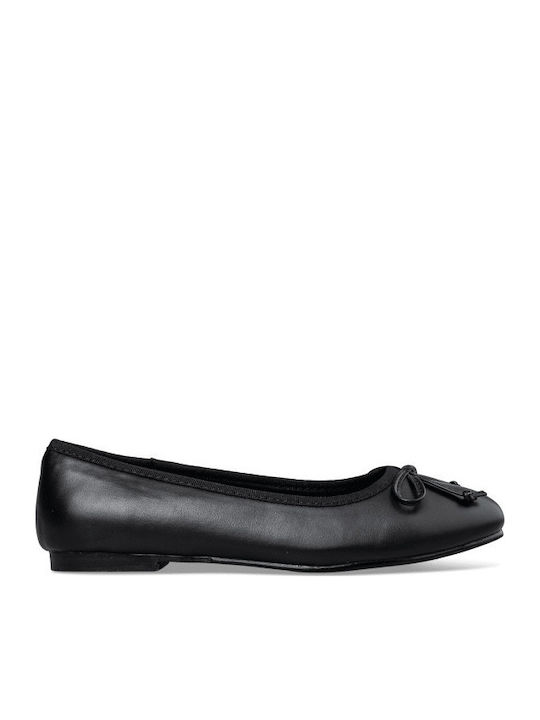 Envie Shoes Synthetic Leather Ballerinas Black
