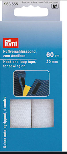 Prym Klettband Weiß 60x2cm.
