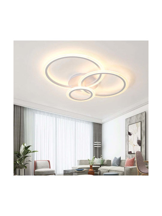 Alista Home Plafonieră de Tavan Albă cu LED Integrat și Telecomandă