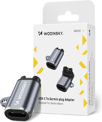 Wozinsky WAYGS1 Φορτιστής για Garmin Smartwatch Γκρι