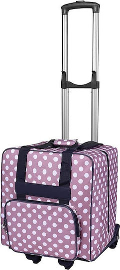 Trolley Overlock Maschinen 34x35x31cm Babysnap Mehrfarbige Rosa