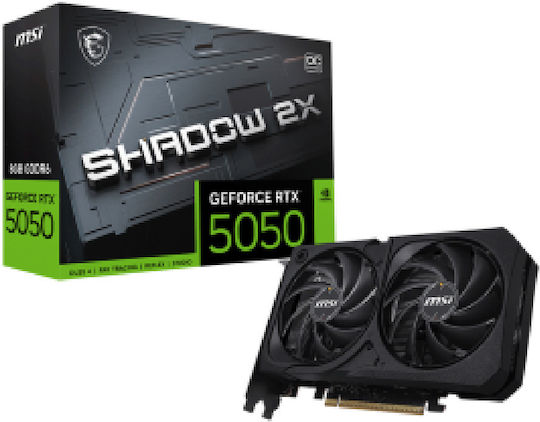 MSI GeForce RTX 5050 8GB GDDR6 SHADOW 2X OC Graphics Card