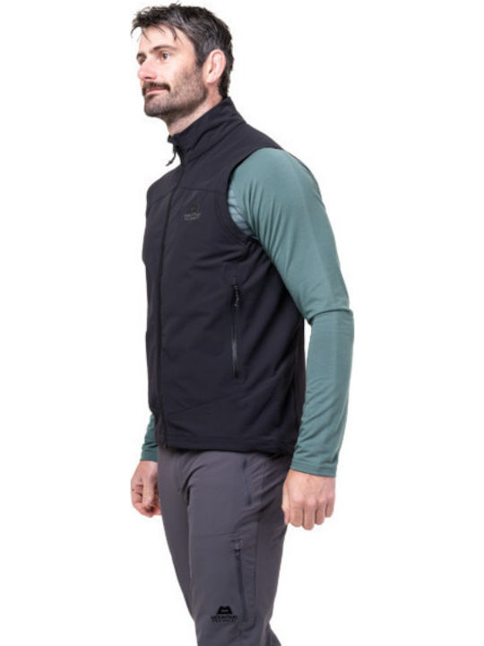 Sleeveless Athletic Jacket Waterproof and Windproof Black