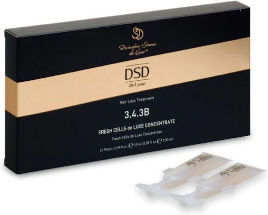 DSD de Luxe 3.4.3B Fresh Cells de Luxe Concentrate Αμπούλες Μαλλιών κατά της Τριχόπτωσης για Άνδρες 10x10ml