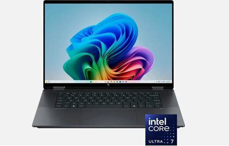HP OmniBook X Flip 2-in-1 16" IPS FHD+ Touchscreen (Kern Ultra 7-256V/16GB/1TB SSD/W11 Startseite) Eclipse Grau (Englisch (US) Tastatursprache)