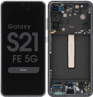 Screen Samsung with Touch Mechanism for Samsung S21 FE 5G (G990B) (Gray)