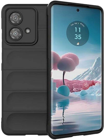 Umschlag Rückseite Silikon Schwarz (Motorola Edge 40 Neo - German)