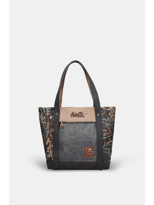 Women's Shopper Bag Grey / Multicolour