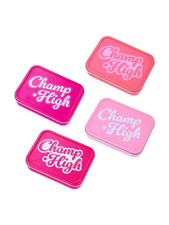 Champ High Pinky Πλαστικό Κουτί Αποθήκευσης με Καπάκι
