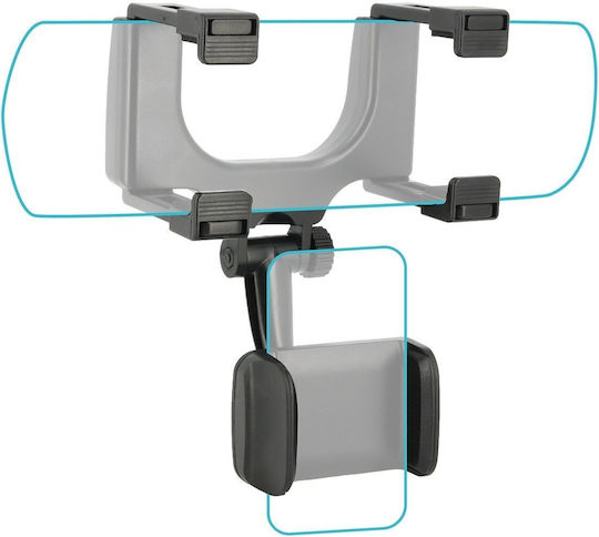 Mobilis Car Mobile Mount with Adjustable Hooks Black