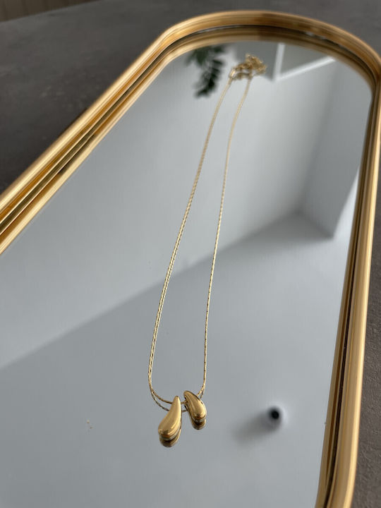 JewelsWord Doppeltes Halskette aus Vergoldetem Stahl JewelsWord Doppeltes Halskette aus Vergoldetem Stahl