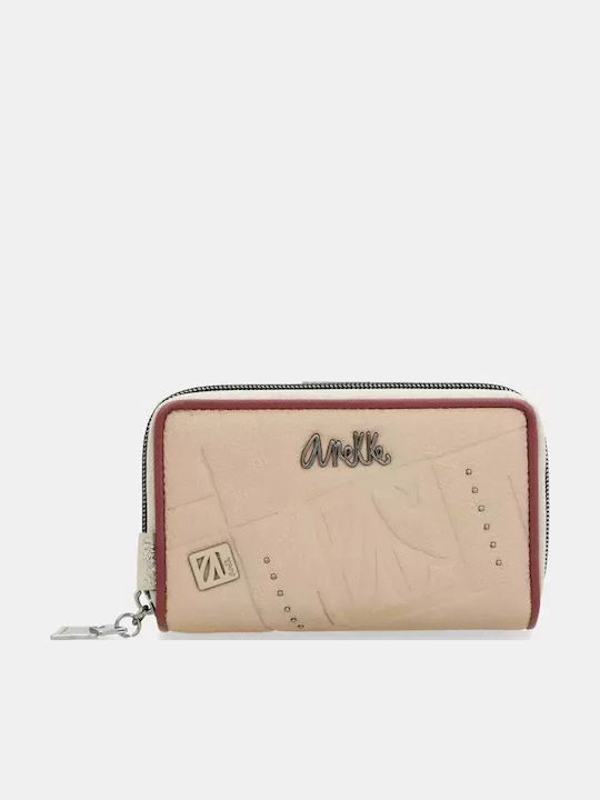 Groß Damen Geldbörse Klassisch mit RFID Beige
