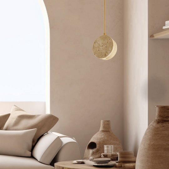 Zambelis Lights Κρεμαστό Φωτιστικό Γκρι LED