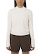 Bliss Women's Athletic Crop Top Long Sleeve Fast Drying Ecru