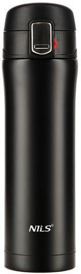 Nils Stainless Steel Thermos Bottle 430ml Black