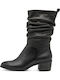 Leather Women's Ankle Boots Black