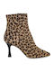 Leder Stiefeletten Damen Mehrfarbig