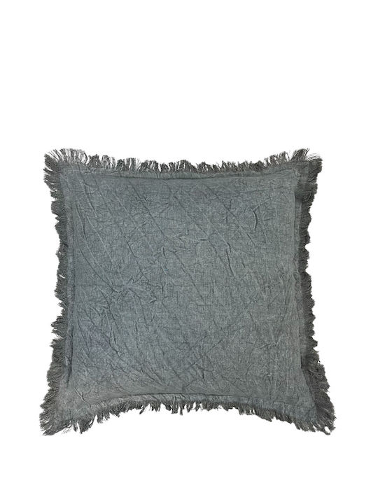 Sofa Cushion 100% Cotton Light Gray 60x60cm