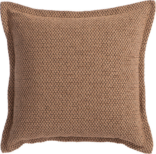 Nef-Nef Homeware Μαξιλάρι Καναπέ Home από Βελούδο Mocca 50x50εκ.