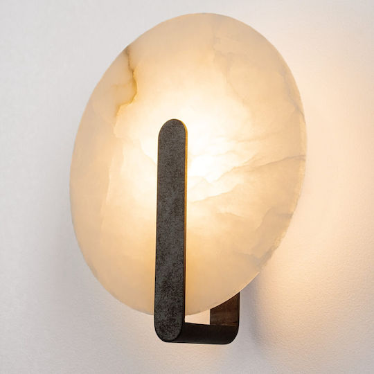 Zambelis Lights Lamp Wall with Integrated LED and Warm White Light Orange