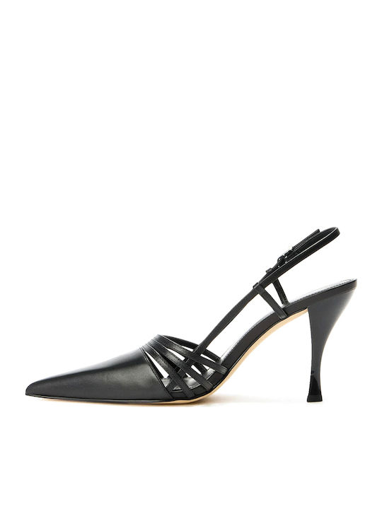 Michael Kors Black Heels with Strap Haisley Sling