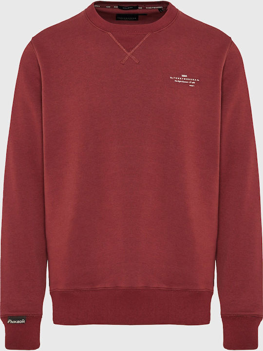 Funky Buddha Φούτερ Κόκκινο FBM012-003-06-MAROON